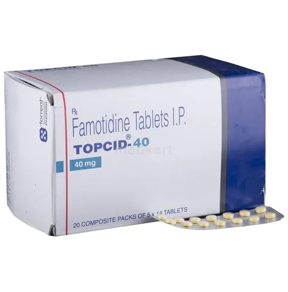 topcid 40mg tablet 14's